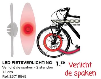 Promoties Led fietsverlichting - Huismerk - Supra Bazar - Geldig van 01/08/2017 tot 12/09/2017 bij Supra Bazar