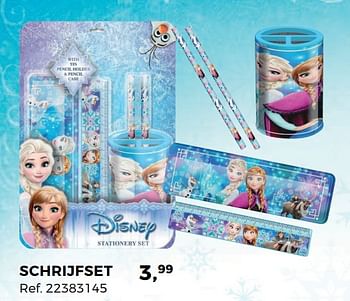 Promoties Schrijfset - Disney  Frozen - Geldig van 01/08/2017 tot 12/09/2017 bij Supra Bazar