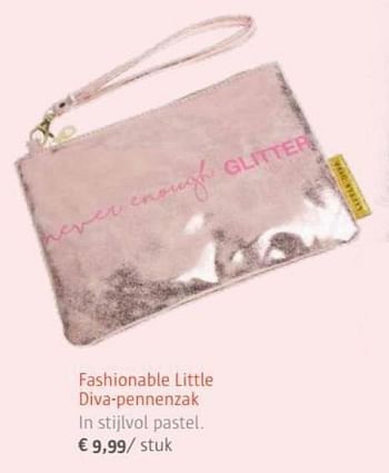 Promoties Fashionable little diva-pennenzak - Huismerk - Ava - Geldig van 01/07/2017 tot 31/08/2017 bij Ava