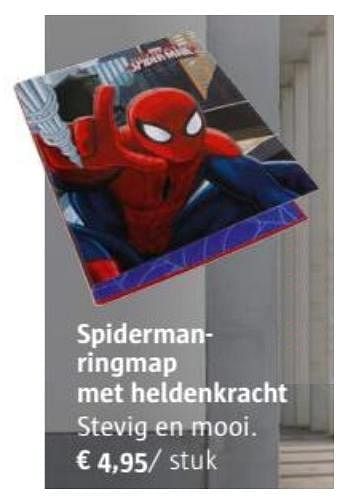 Promoties Spidermanringmap met heldenkracht - Spider-man - Geldig van 01/07/2017 tot 31/08/2017 bij Ava