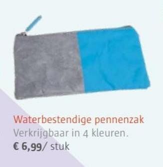 Promoties Waterbestendige pennenzak - Huismerk - Ava - Geldig van 01/07/2017 tot 31/08/2017 bij Ava