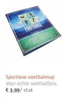 Promoties Sportieve voetbalmap - Huismerk - Ava - Geldig van 01/07/2017 tot 31/08/2017 bij Ava