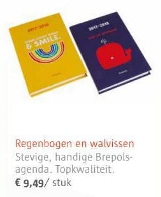 Promoties Regenbogen en walvissen - Brepols - Geldig van 01/07/2017 tot 31/08/2017 bij Ava