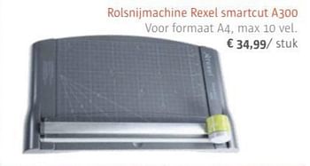 Promoties Rolsnijmachine rexel smartcut a300 - Rexel - Geldig van 01/07/2017 tot 31/08/2017 bij Ava
