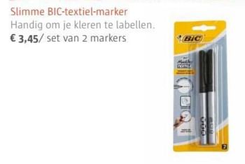 Promoties Slimme bic-textiel-marker - BIC - Geldig van 01/07/2017 tot 31/08/2017 bij Ava