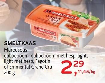 Promoties Smeltkaas maredsous - Maredsous - Geldig van 26/07/2017 tot 08/08/2017 bij Alvo