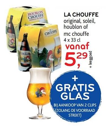 Promoties La chouffe original, soleil, houblon of mc chouffe - La Chouffe - Geldig van 26/07/2017 tot 08/08/2017 bij Alvo