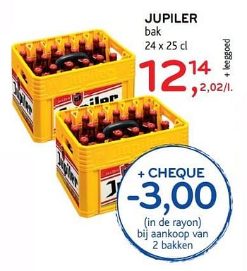Promotions Jupiler - Jupiler - Valide de 26/07/2017 à 08/08/2017 chez Alvo