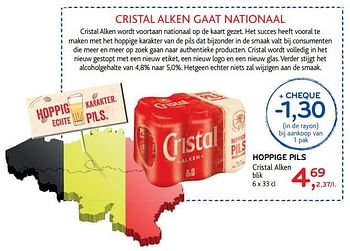 Promoties Hoppige pils cristal alken - Cristal - Geldig van 26/07/2017 tot 08/08/2017 bij Alvo