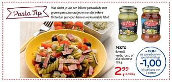 Promoties Pesto bertolli - Bertolli - Geldig van 26/07/2017 tot 08/08/2017 bij Alvo