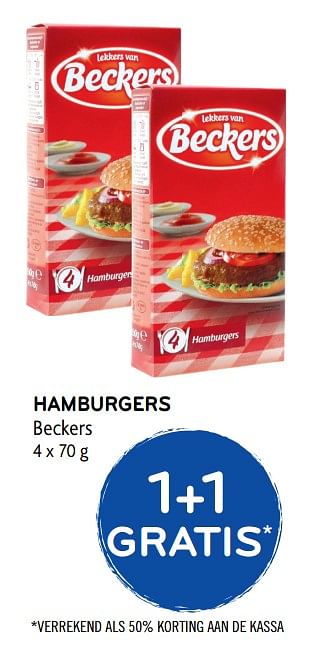 Promotions Hamburgers beckers - Beckers - Valide de 26/07/2017 à 08/08/2017 chez Alvo