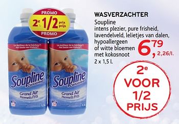 Promotions Wasverzachter soupline - Soupline - Valide de 26/07/2017 à 08/08/2017 chez Alvo