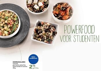 Promotions Energiesalades gourmet - Gourmet - Valide de 09/08/2017 à 22/08/2017 chez Alvo