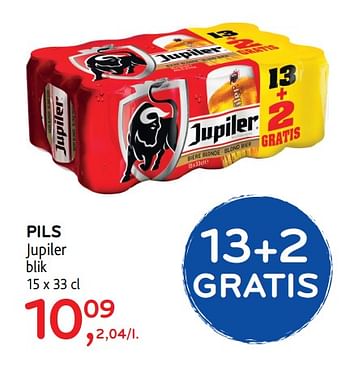 Promoties Pils jupiler blik - Jupiler - Geldig van 09/08/2017 tot 22/08/2017 bij Alvo