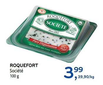 Promoties Roquefort société - Société - Geldig van 09/08/2017 tot 22/08/2017 bij Alvo