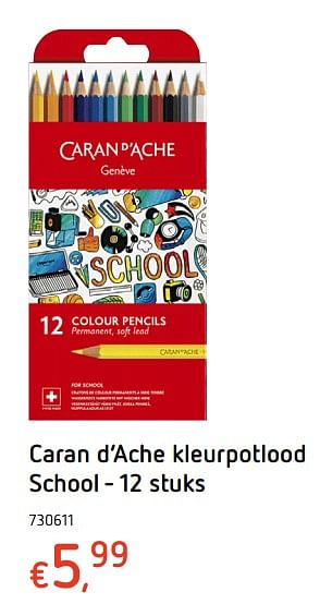 Promotions Caran d`ache kleurpotlood school - Caran d'Ache - Valide de 27/07/2017 à 20/09/2017 chez Dreamland