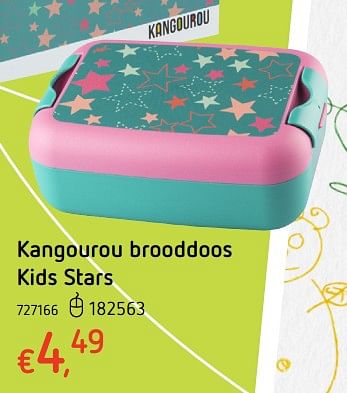 Promoties Kangourou brooddoos kids stars - Kangourou - Geldig van 27/07/2017 tot 20/09/2017 bij Dreamland