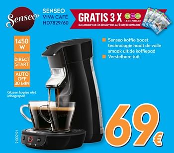 Promotions Philips senseo viva café hd7829-60 - Philips - Valide de 01/08/2017 à 27/08/2017 chez Krefel