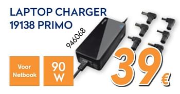 Promoties Trust laptop charger 19138 primo - Trust - Geldig van 01/08/2017 tot 27/08/2017 bij Krefel