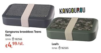 Promoties Kangourou brooddoos teens dots - Kangourou - Geldig van 27/07/2017 tot 20/09/2017 bij Dreamland