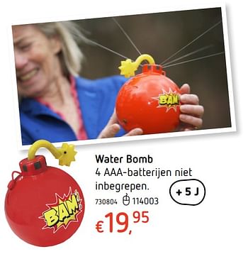 Promoties Water bomb - Huismerk - Dreamland - Geldig van 27/07/2017 tot 20/09/2017 bij Dreamland