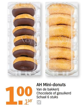 Onderhoudbaar Willen bezig Huismerk - Albert Heijn Ah mini-donuts - Promotie bij Albert Heijn
