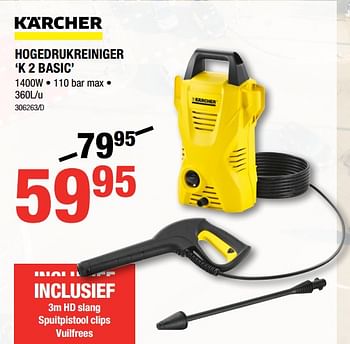 Promoties Karcher hogedrukreiniger k 2 basic - Kärcher - Geldig van 10/08/2017 tot 27/08/2017 bij HandyHome