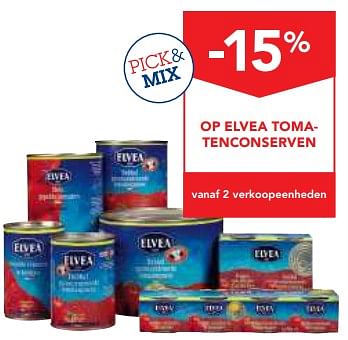 Promoties -15% op elvea tomatenconserven - Elvea - Geldig van 09/08/2017 tot 22/08/2017 bij Makro