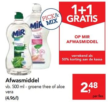 Promoties Afwasmiddel - Mir - Geldig van 09/08/2017 tot 22/08/2017 bij Makro