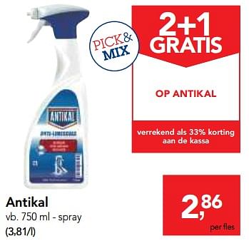 Promoties Antikal spray - Antikal - Geldig van 09/08/2017 tot 22/08/2017 bij Makro