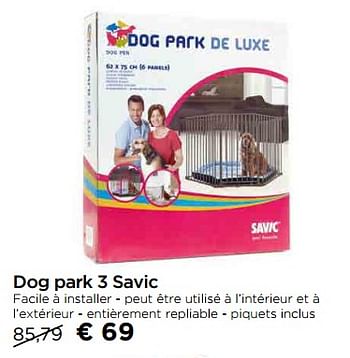 Promotions Dog park 3 savic - Savic - Valide de 01/08/2017 à 30/08/2017 chez Molecule