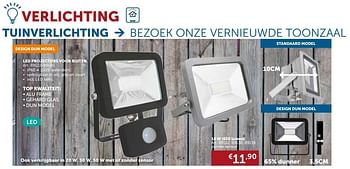 Promotions Led projectors voor buiten - Produit maison - Zelfbouwmarkt - Valide de 22/08/2017 à 25/09/2017 chez Zelfbouwmarkt