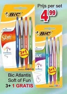 Promoties Bic atlantis soft of fun - BIC - Geldig van 10/08/2017 tot 04/09/2017 bij Deproost