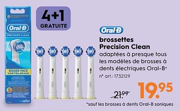 Promoties Brossettes precision clean - Oral-B - Geldig van 14/08/2017 tot 27/08/2017 bij Blokker