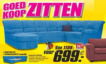 Promoties Hoeksalon duffer - Huismerk - Seats and Sofas - Geldig van 20/08/2017 tot 26/08/2017 bij Seats and Sofas