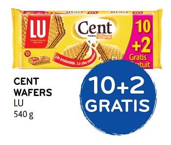 Promoties Cent wafers lu - Lu - Geldig van 23/08/2017 tot 05/09/2017 bij Alvo