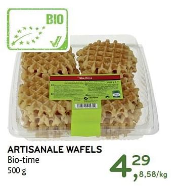 Promoties Artisanale wafels bio-time - Bio-time - Geldig van 23/08/2017 tot 05/09/2017 bij Alvo