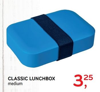 Promotions Classic lunchbox medium - Produit maison - Alvo - Valide de 23/08/2017 à 05/09/2017 chez Alvo