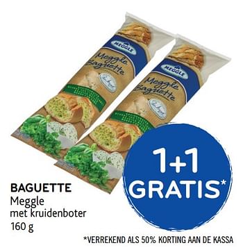 Promoties Baguette meggle met kruidenboter - Meggle - Geldig van 23/08/2017 tot 05/09/2017 bij Alvo