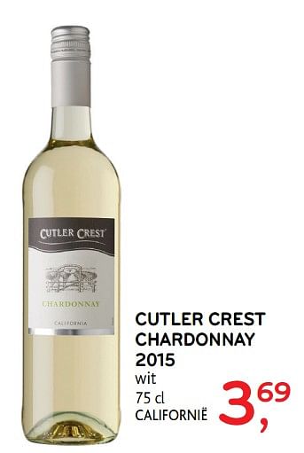Promotions Cutler crest chardonnay 2015 - Vins blancs - Valide de 23/08/2017 à 05/09/2017 chez Alvo
