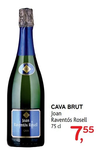 Promoties Cava brut joan raventos rosell - Schuimwijnen - Geldig van 23/08/2017 tot 05/09/2017 bij Alvo