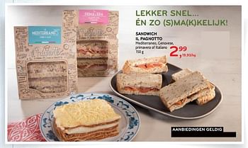 Promoties Sandwich il pagnotto - Huismerk - Alvo - Geldig van 30/08/2017 tot 05/09/2017 bij Alvo