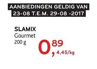 Promoties Slamix gourmet - Gourmet - Geldig van 23/08/2017 tot 29/08/2017 bij Alvo