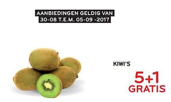 Promotions Kiwi`s - Produit maison - Alvo - Valide de 30/08/2017 à 05/09/2017 chez Alvo