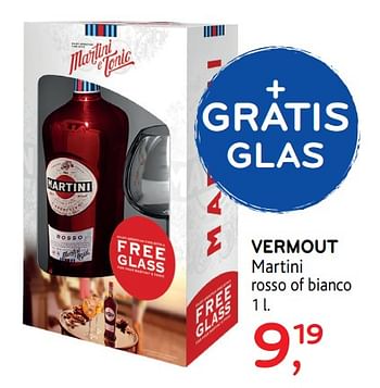 Promotions Vermout martini rosso of bianco - Martini - Valide de 23/08/2017 à 05/09/2017 chez Alvo