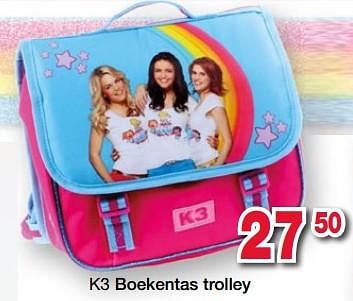 K3 K3 boekentas trolley Promotie bij Speelland Devos