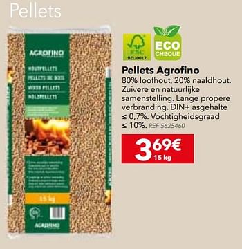 Promoties Pellets agrofino - Agrofino - Geldig van 29/08/2017 tot 25/09/2017 bij BricoPlanit