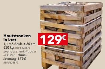 Promotions Houtstronken in krat - Produit maison - BricoPlanit - Valide de 29/08/2017 à 25/09/2017 chez BricoPlanit