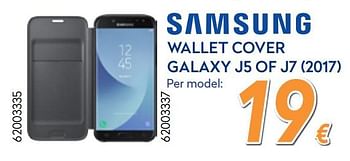 Promoties Samsung wallet cover galaxy j5 of j7 (2017) - Samsung - Geldig van 28/08/2017 tot 27/09/2017 bij Krefel