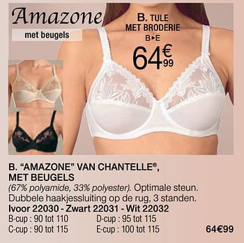 Promoties Amazone van chantelle, met beugels - Chantelle - Geldig van 14/08/2017 tot 31/12/2017 bij Damart
